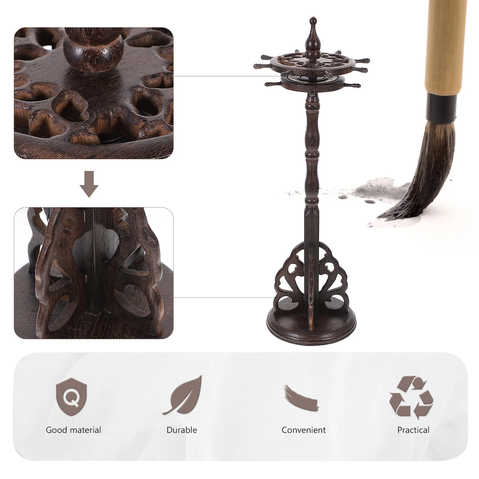 

Настенная стойка, многофункциональный держатель для ручек, многофункциональная китайская подставка для чернил, креативная подставка для письма