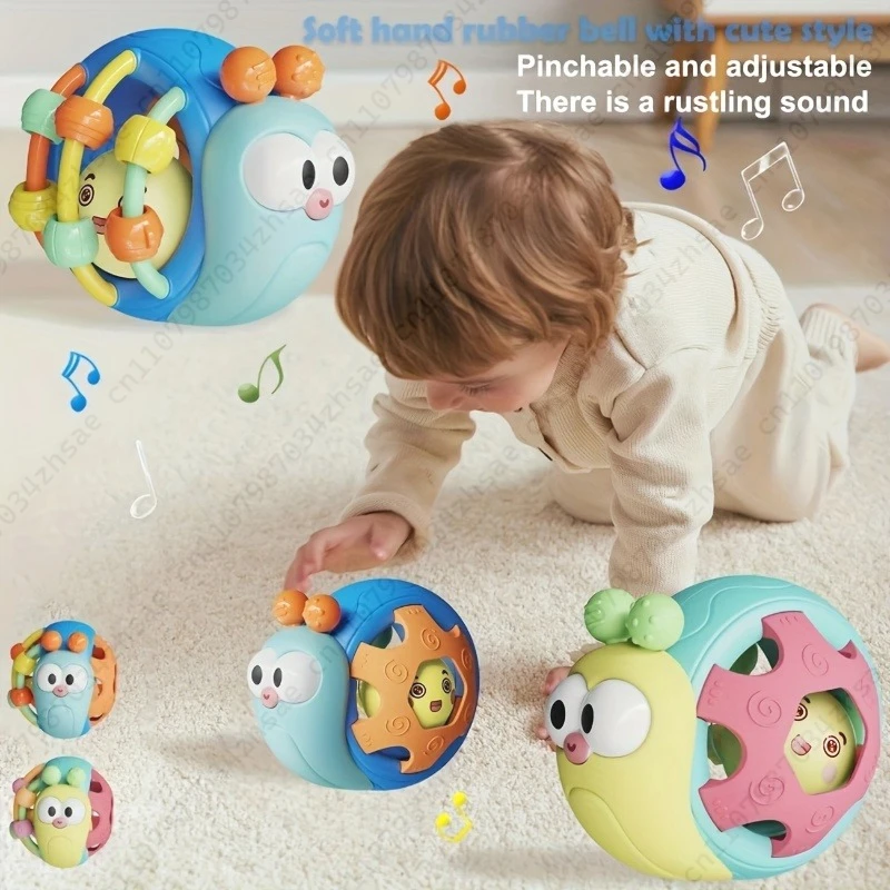 Bambino Afferrare A Mano Palla Sonaglio Piumino Giocattolo Educativo Giocattoli Sensoriali Palle Attività Bambino Strisciare Giocattoli 0 6 12 Mesi Carino