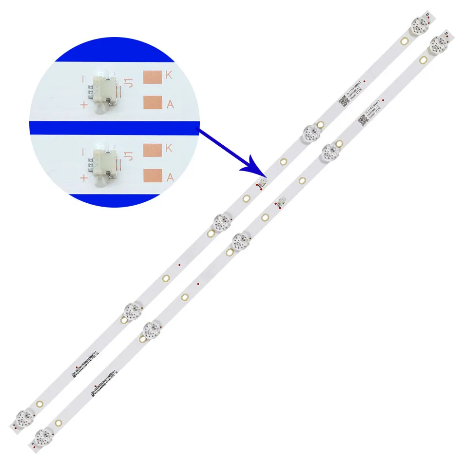 Светодиодные ленты для телевизора 6 В KJ32D05-ZC62AG-03 303KJ320054 KJ32D05-ZC62AG-02 303KJ320053 для 32LH0202 32LM8020T2 32LX9000T2 VHIX-32H181MSY