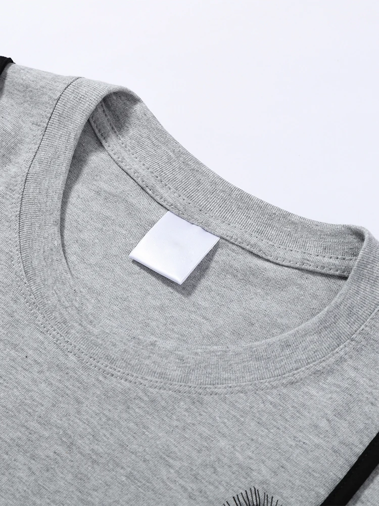 Spitzen-Patchwork T-Shirt mit Fake-Zweiteiler-Effekt für Damen, Eleganter Rundhalsausschnitt, Kurzarm, Locker Geschnittenes Oberteil, Frühlings-Chic, Neue Club- und Partykleidung – Detail 16
