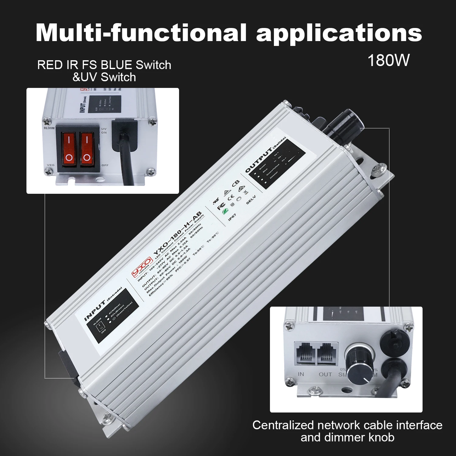 180 واط الطيف الكامل LM301H EVO LED تنمو ضوء 85 واط الكم LED فيتو مصباح للنباتات المائية الدفيئة زهرة الخضار وزهرة #4