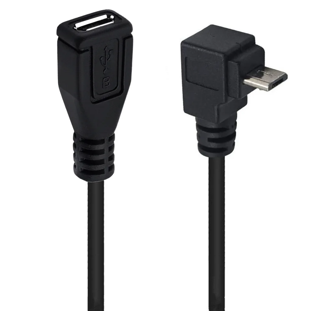 Micro USB 5 Pin female to Down/Up/Left/ Right angle 90 degree Micro 5P male plug Cable adapter