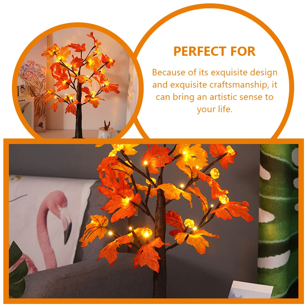 

Lamp Autumn Decorations for Home Led Branches Table Top Lighted Bonsai Household