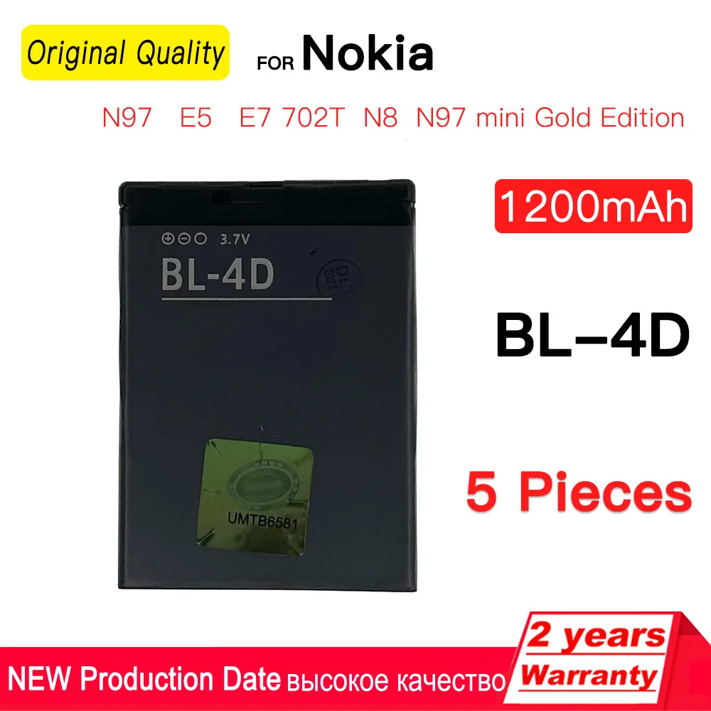 

Brand NEW BL-4D Battery For Nokia N97mini N8 N8-00 E5 E5-00 E7 E7-00 T7 T7-00 702T N5 808 Battery BL4D BL 4D Mobile Batteries