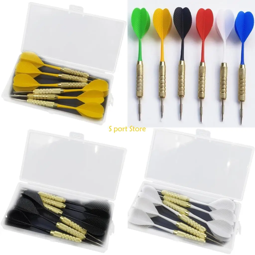 

U2JB 6 шт., тренировочные дротики из твердой стали, металлические дротики для прочной доски для дартса