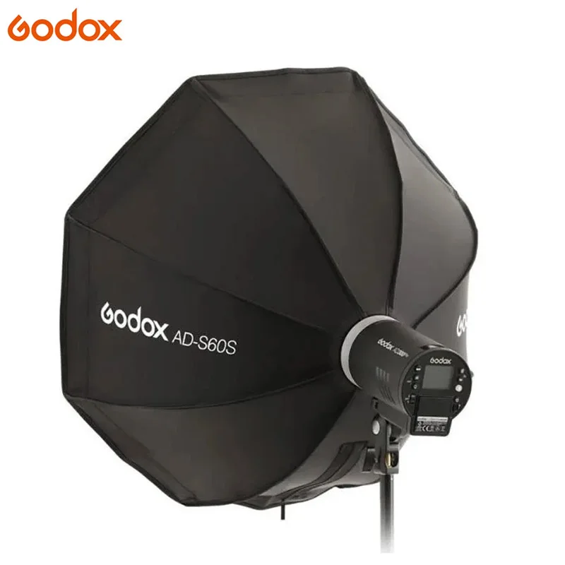 

Godox AD-S60S ADS60S 60cm Umbrella Style Quick Fold Silver SoftBox With Grid Godox Mount for AD400Pro, AD300Pro LED ML60 Flash