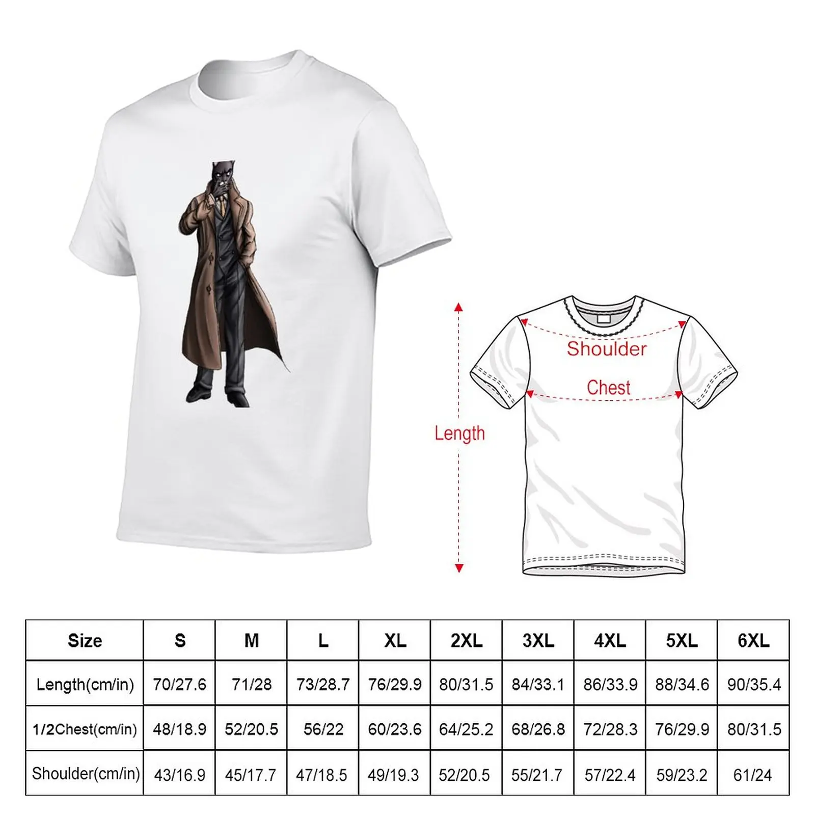 New John Blacksad T-Shirt plus size tops T-shirt short cute clothes mens plain t shirts