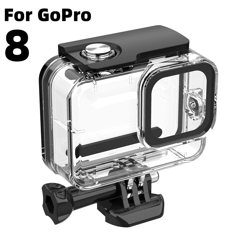 

FitStill 60M Waterproof Case for Go Pro Hero 8 Black Protective Underwater Dive Housing Shell with Bracket Accessories