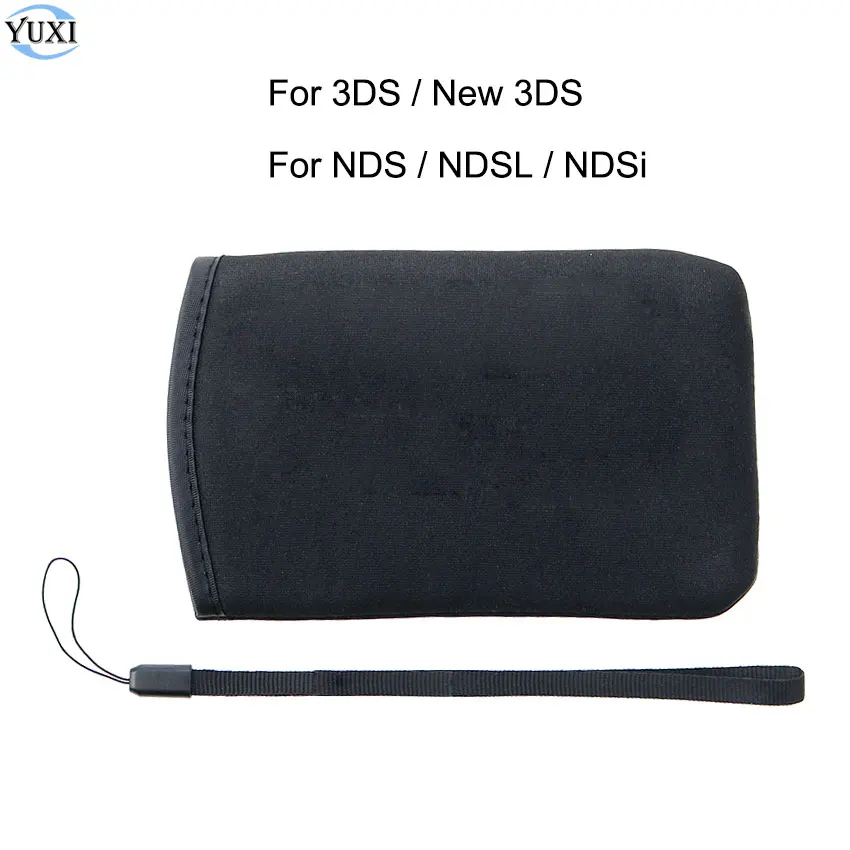 

YuXi Soft Cloth Protective Travel Carrying Storage Bag Pouch Case With Wrist Strap For New 3DS for NDS NDSL NDSi Console