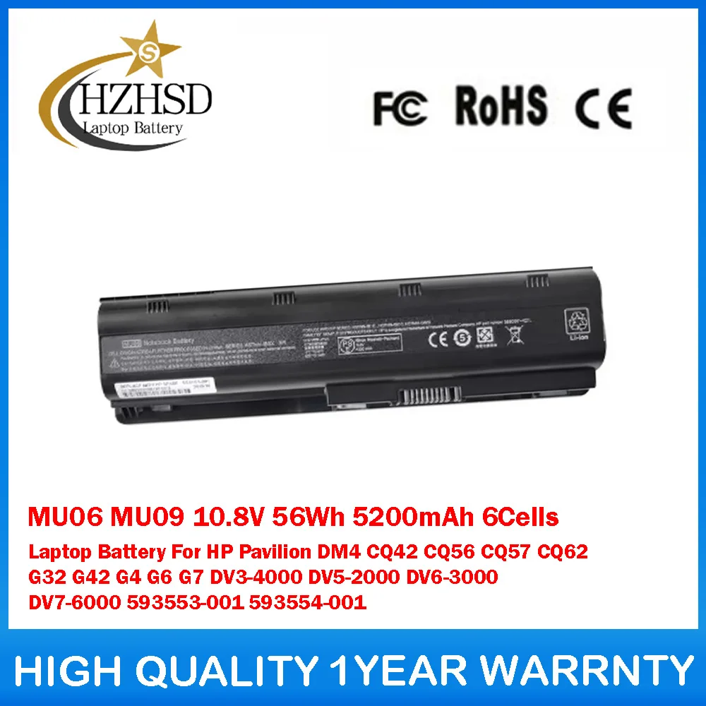

MU09 10.8V 99Wh 9Cells Laptop Battery For HP Pavilion DM4 CQ42 CQ56 CQ57 CQ62 G32 G42 G4 G6 G7 DV3-4000 DV5-2000