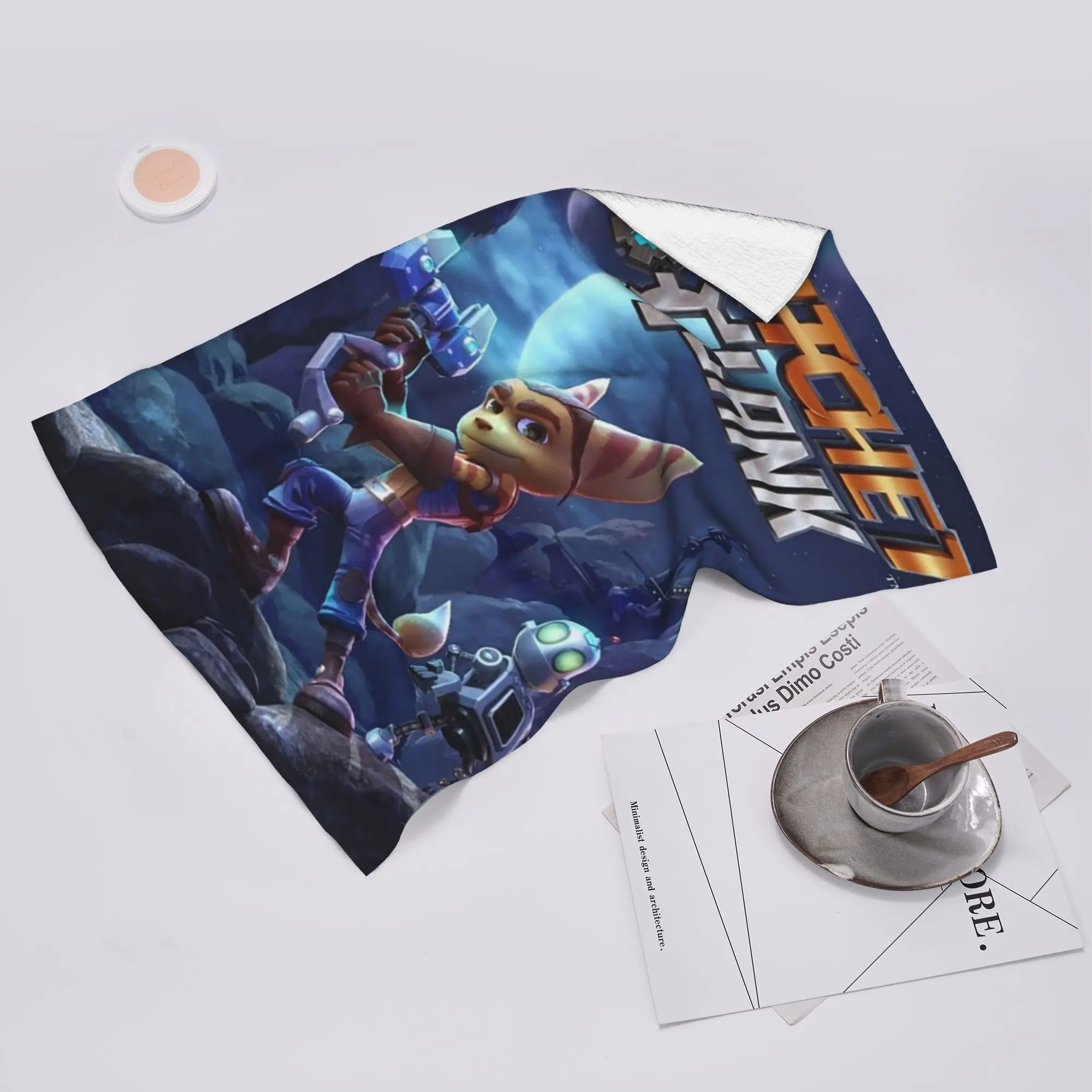 Custom Ratchet and Clank Essential Collection Soft Face Towel Quick Dry Pool Bath Cotton Towels Absorbent Quick