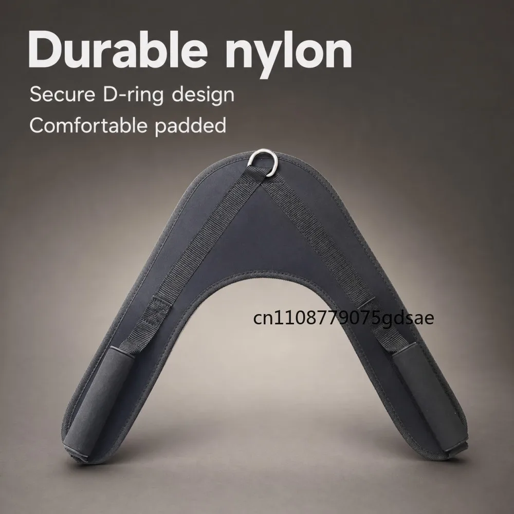 Nylon Fitness Abdominal Crunch Straps Ab Exercise Pulling Harness Shoulder Strap Belt Home Barbell Gym Equipment Accessories