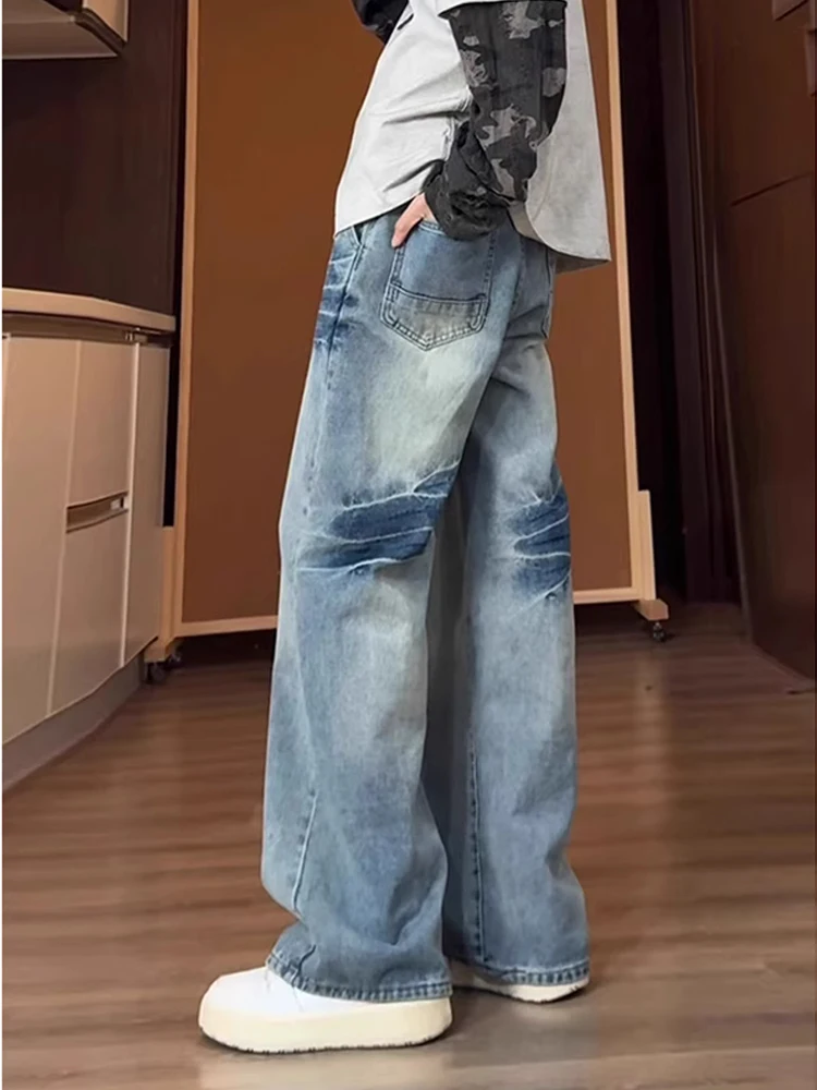 

Cleanfit Retro Bamboo Fiber Waed Men's Jeans Straight Leg Micro Flared Knife Trendy High Street Vibe Casual Denim