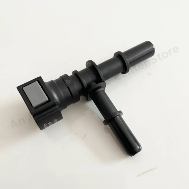 1Pcs 7.89 9.49 Tee Connector Car Fuel Line Coupler Hose Quick Connect Rubber Nylon Oil Line Pipe Adapter