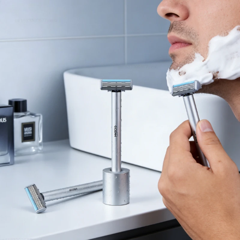 Automatic Integrated Men's Shaver Intelligent Shock Knife Inductive Shaving IPX7 Waterproof Safety Grooming Clipper Multi Tools