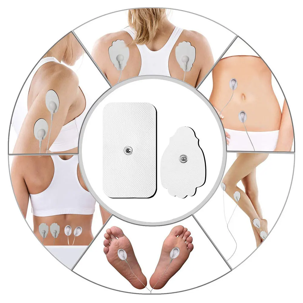 

Электродные подушечки, самоклеящийся гель TENS EMS, электрический стимулятор мышц, сменный пластырь, иглоукалывание, импульсная подушечка для физиотерапии