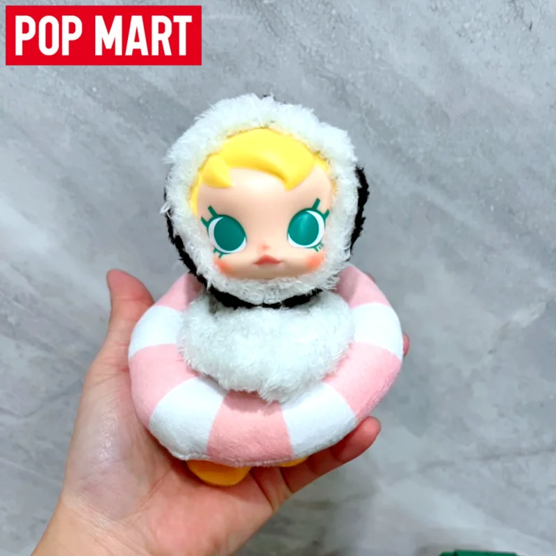 

Hot Pop Mart Baby Molly X Pingu Happy Fishing Series Blind Box Mystery Box Molly Collect Figurine Model Toy Girl Birthday Gifts