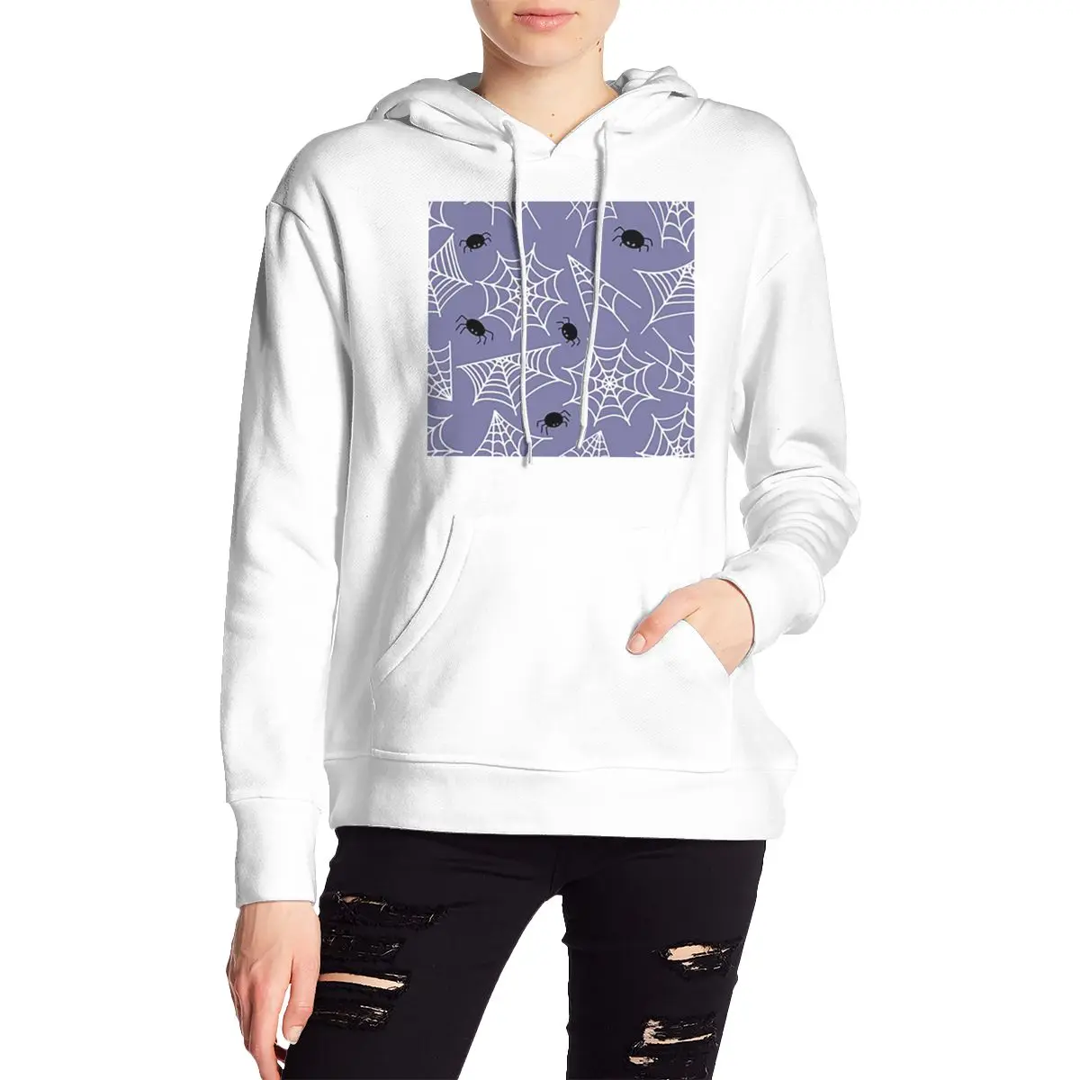 

Halloween Black Cat Spider Gothic Witch Hoodies Harajuku Pullover Autumn Winter Men's Women's Couple Sweatshirt Long Sleeve Tops