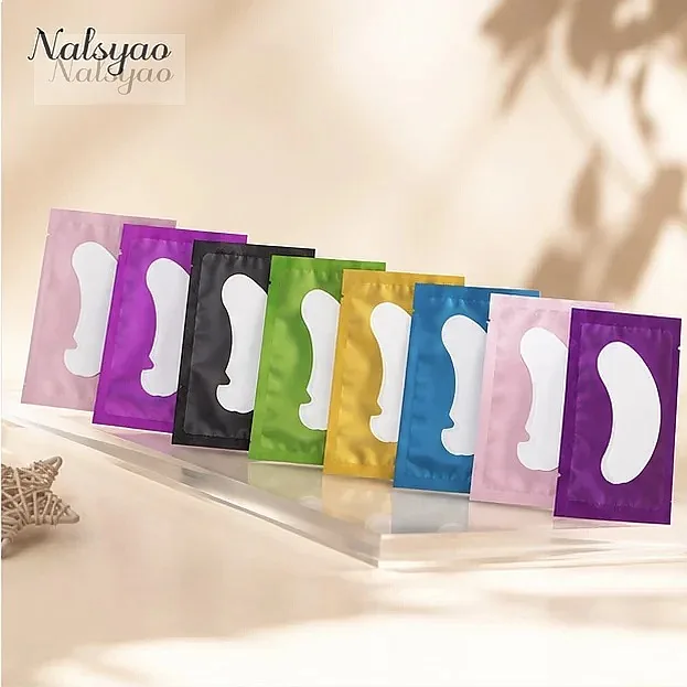 50 Pairs Hydrogel Under Eye Patches for Eyelash Extension Isolation Eye Pad Sticker Remover Gasket Makeup Tools