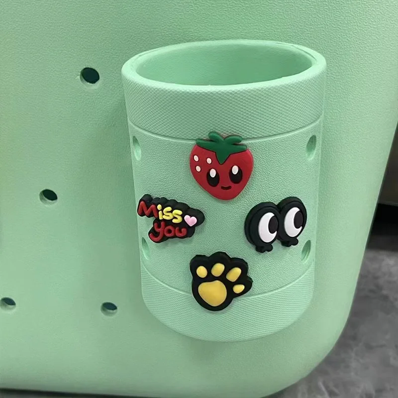 2024 Creative Bogg Bag Accessories Cups Holder Cola Beverage Drinks Bottle EVA Case Compatible with Bogg Bags INS Funny Cute DIY