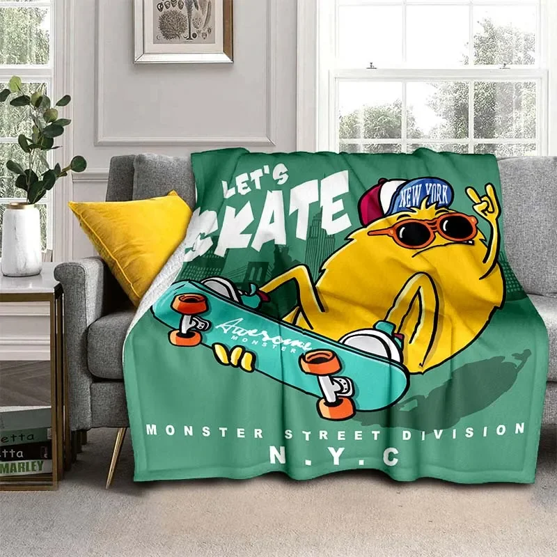 

3D Cartoon funny animal blanket for bed Picnic blanket Sofa thin blanket Customized blankets Air conditioning blanket