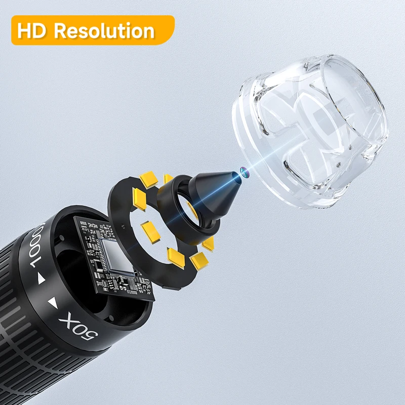 Ultra HD 4.3” Microscope 50-1000X Zoom, Portable Soldering Tool with Camera & LED Light  for Mobile Phone Repair Circuit Boards