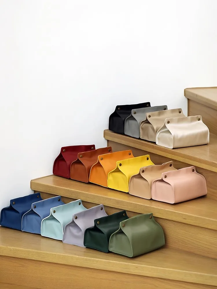 

Скандинавский стиль: Креативный чехол для салфеток Nordic Sle Pure Color, роскошный органайзер для салфеток в гостиную, простой дизайн, для дома