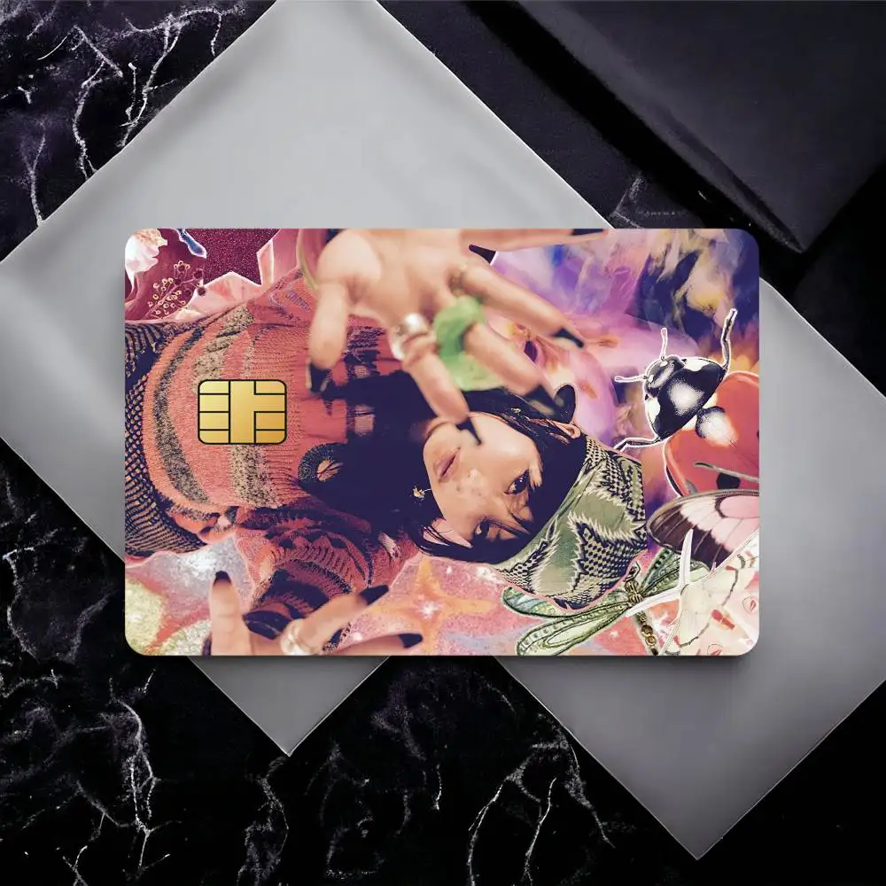 Singer B-Beabadoobee Credit Card Skin Stickers for Bank Card Bus Metro Card Sticker Waterproof Gift