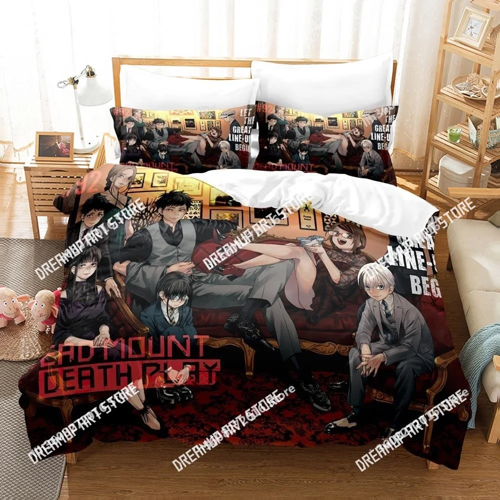 3D Printed Dead Mount Death Play Bedding Set for Boys Girls Duvet Cover Pillowcase Twin Queen King Full Single Double Sizes