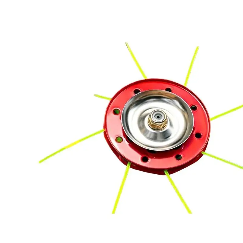 8 Holes Thickened Metal Trimmer Head Wear Resistant Nylon Line Grass Cutter Replacement Parts For Garden Lawn Weeding view 6