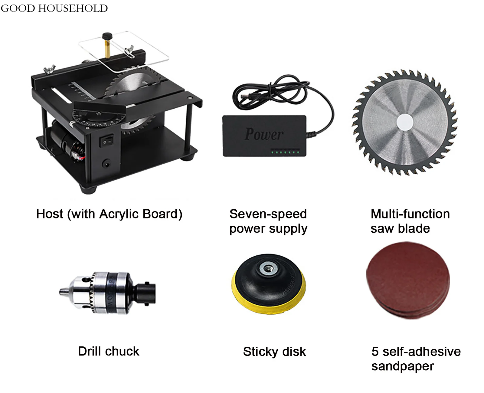 8500r/Min Mini Glijdende Tafelzaagset Multifunctionele Houtbewerking Diy Hobby Model Glijdende Snijbank Zaag Huishouden