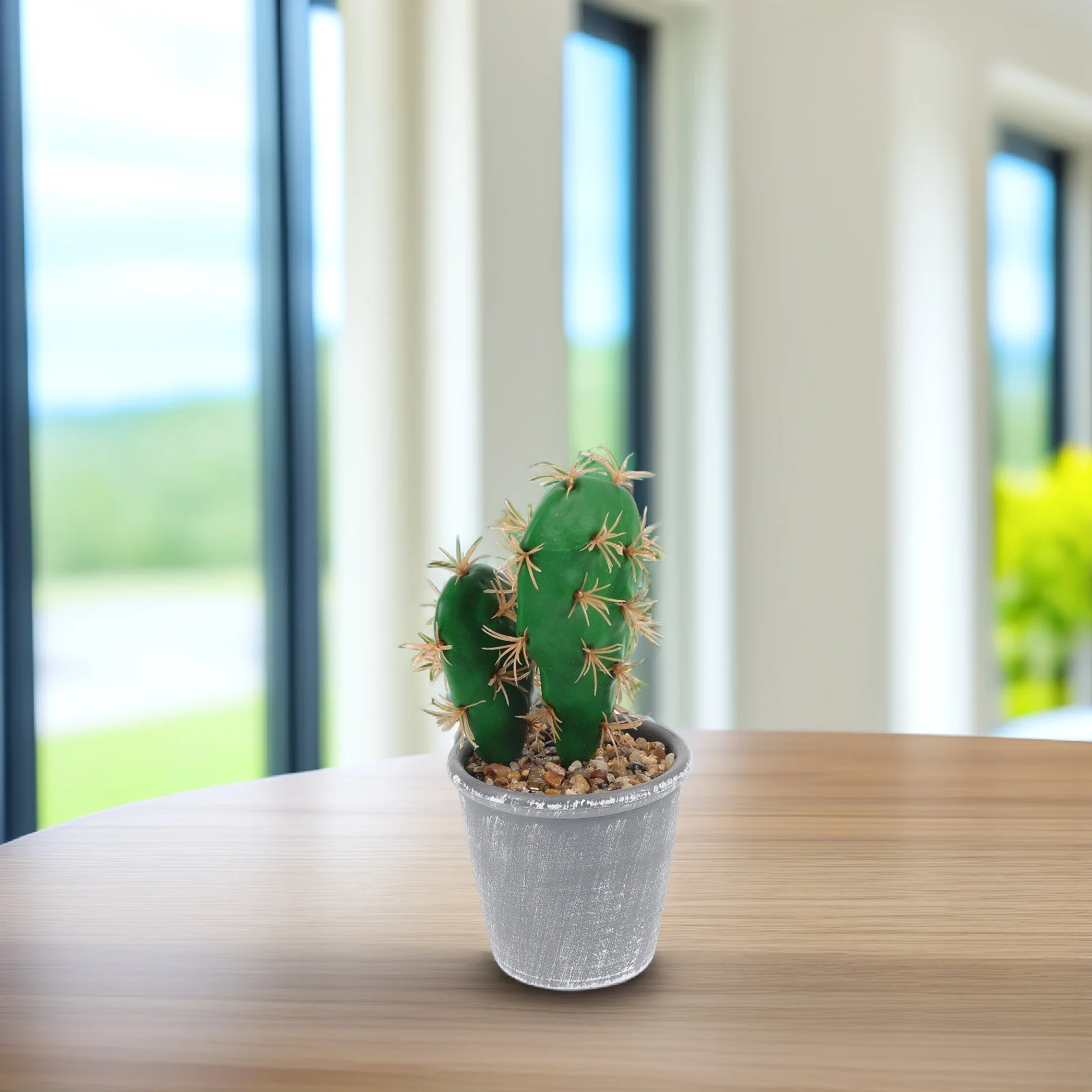 

Artificial Cactus Plants Bonsai Tropical Small naments Indoor Potted Decor Realistic Maintenance Free Gift Idea Year Round