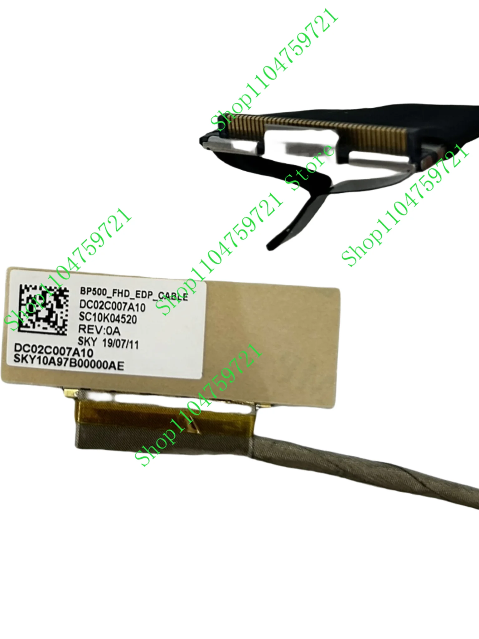 BP500 FHD EDP LCD LED LVDS شاشة عرض الفيديو كابل 30PIN لينوفو ثينك باد P50 20EN 20EQ ، P51 20HH 20HJ 20 مللي متر 20MN 00UR826
