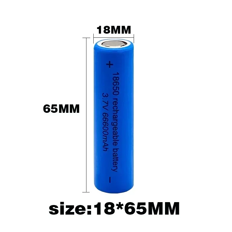 Originele 18650 Batterij 66600Mah 3.7 V 18650 Lithium Oplaadbare Batterij Voor Zaklamp Batterijen Speelgoed/Elektrisch Opladen