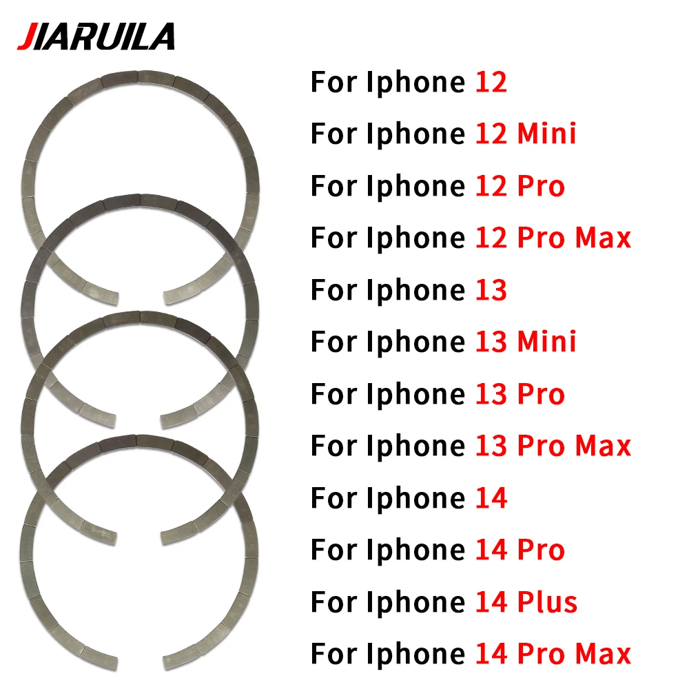 50Pcs，Magnetic Sticker Ring Universal Metal Magnet Plate Sheet Magsafe Wireless Charger For Iphone 12 13 14 Pro Max Mini Plus