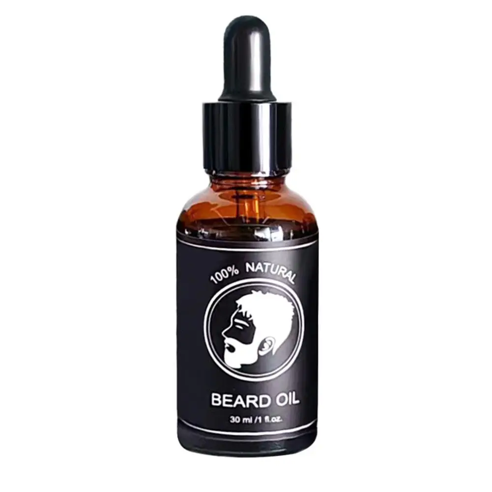 30ML Men Beard Growth Roller Set Beard Growth Kit Men's Beard Growth Essence Nourishing Enhancer Beard Oil Spray Beard Care