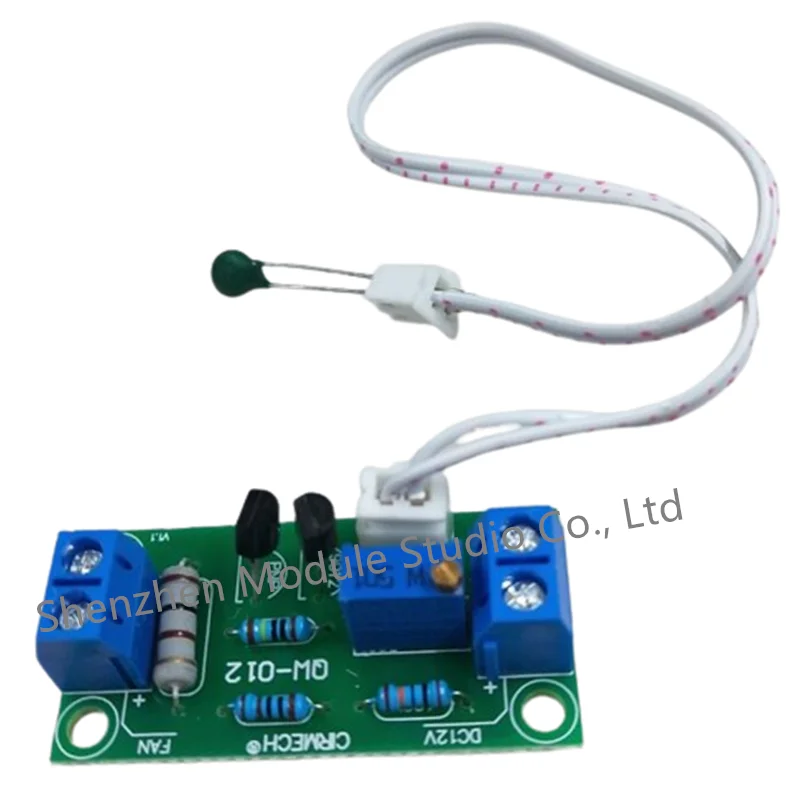 DC 12V Intelligent Fan Temperature Controller Fan Control Board for PC Temperature Linear Adjustable 4 Gears