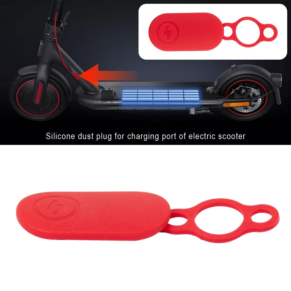 Charger Port Cover For Xiaomi 4 Pro Electric Scooter Battery Power Case Dust Plug Waterproof Rubber Charger Line Hole Cover Part