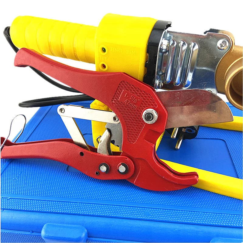 Plastic Toolbox New 1 Set 220V PPR Plastic Welding Machine Plumber Tools Welding Water Pipes Machine 20-32mm Automatic Heating