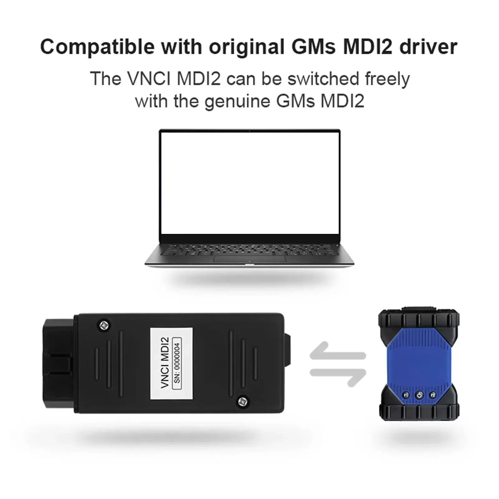 VNCI MDI2 Diagnostic Tool for GM Support CAN FD/DoIP Module Compatible with TLC, GDS2, DPS,Tech2win Software Auto OBD2 Scanner