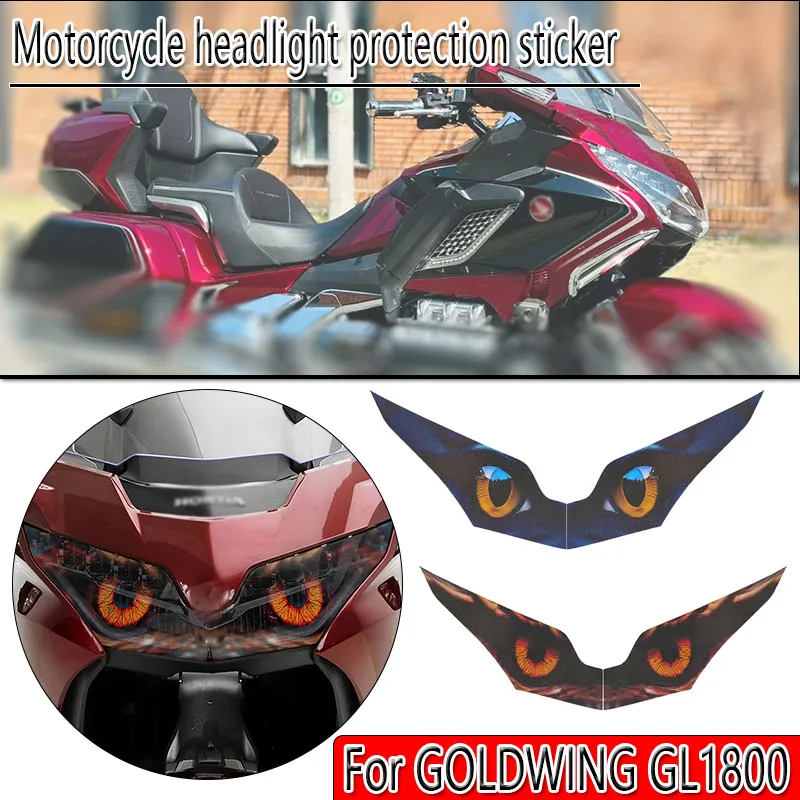 

For GOLDWING GL1800 motorcycle headlight protection stickers with multiple styles to choose from