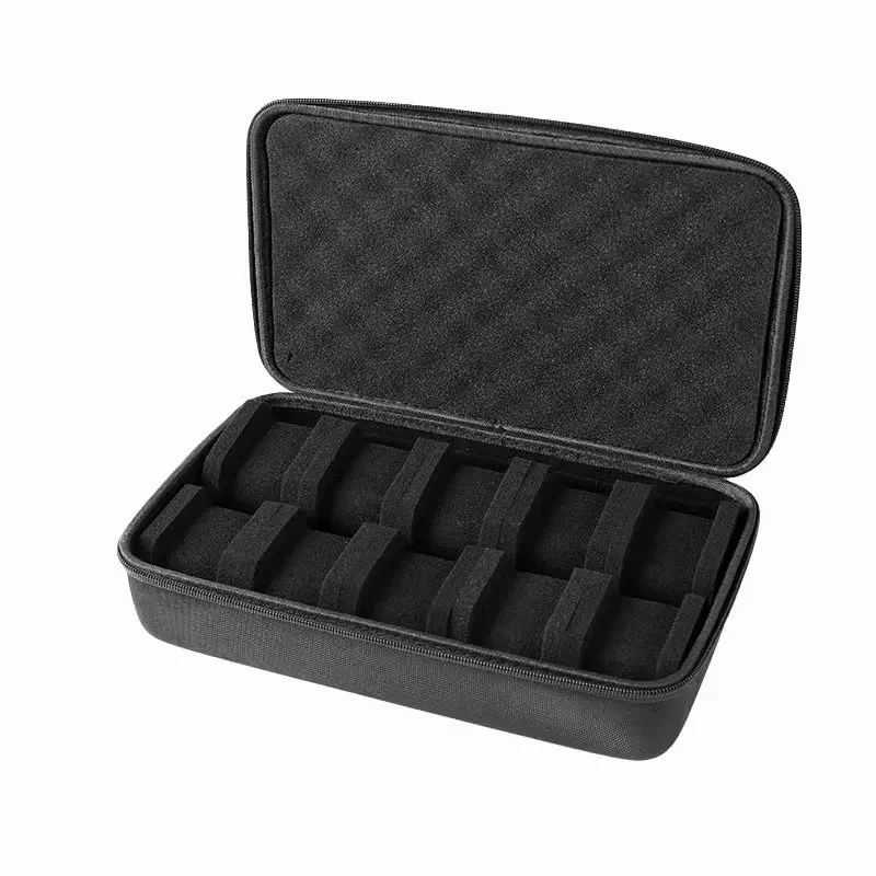 Watch Box Travel Roll Case for 1/2/3/4/5/6 Watches Storage Watch Protector Organizer Shockproof Display Case for Men Women Black image 5