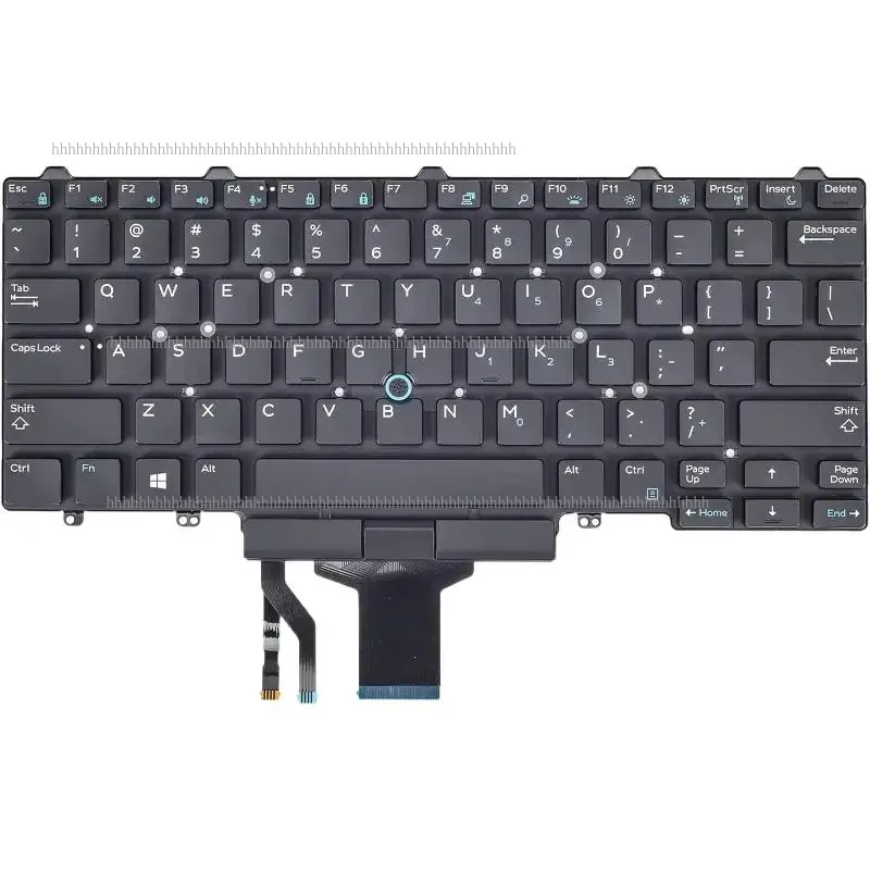 Клавиатура с подсветкой H + США для серии Dell Latitude E5450 E5470 E7450 E7470 Latitude 5480 5490 5491 7480 7490