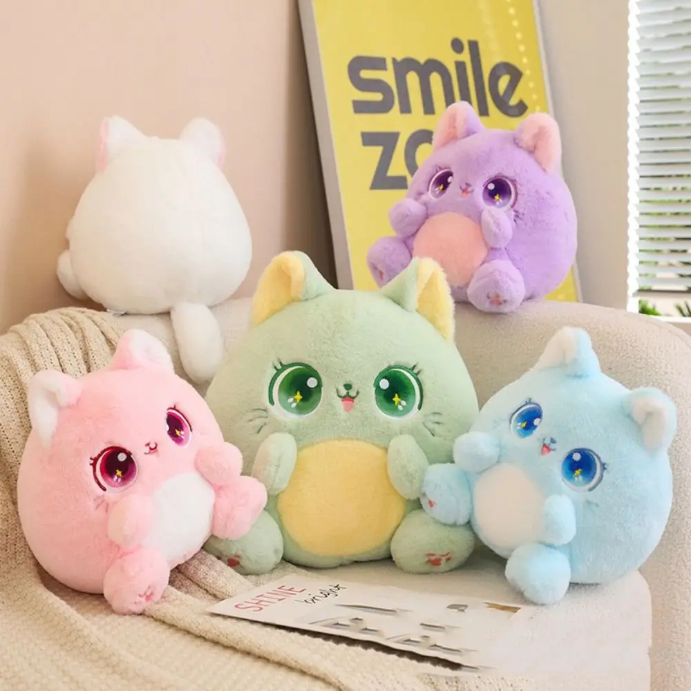 

Animal Sitting Cat Plush Toy Cartoon Fluffy Kitten Stuffed Doll Anime Sitting Posture Cartoon Simulation Cat Doll Birthday Gift