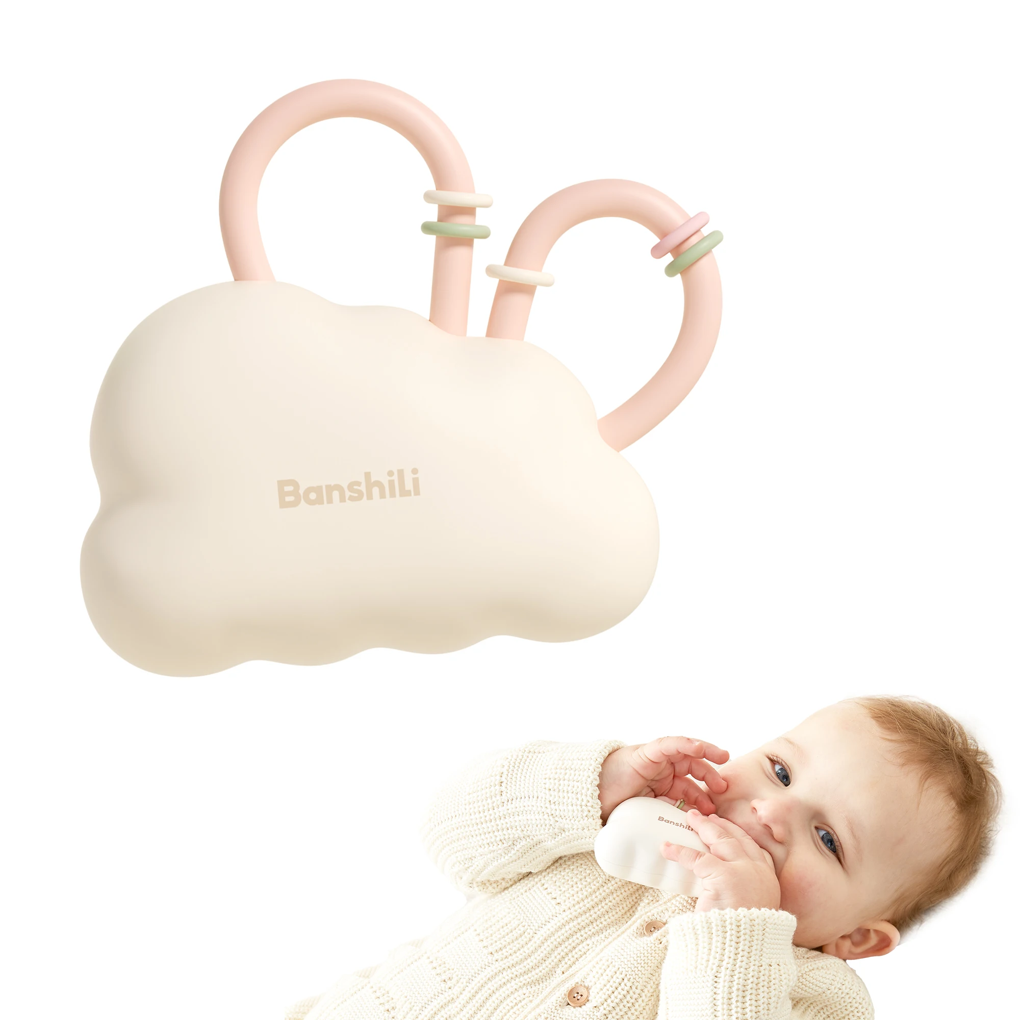 BANSHILI – jouets de dentition pour bébé, gencives de Massage pour tout-petits de 0 à 3 mois + cadeau pour bébé