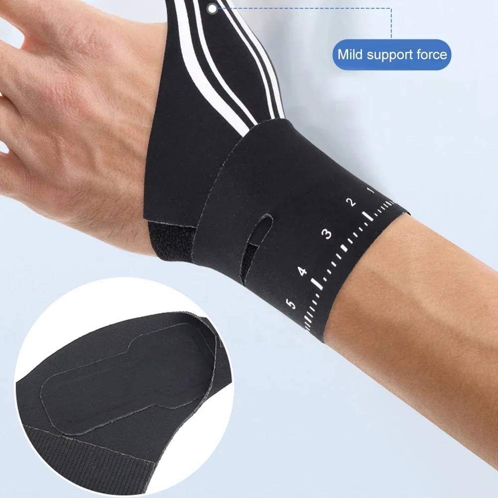 1pcs Ultra-Thin Elastic Thumb Wrist Support - Adjustable Compression Sleeve for Ulnar Wrist Pain, Repetitive Use Injury Relief