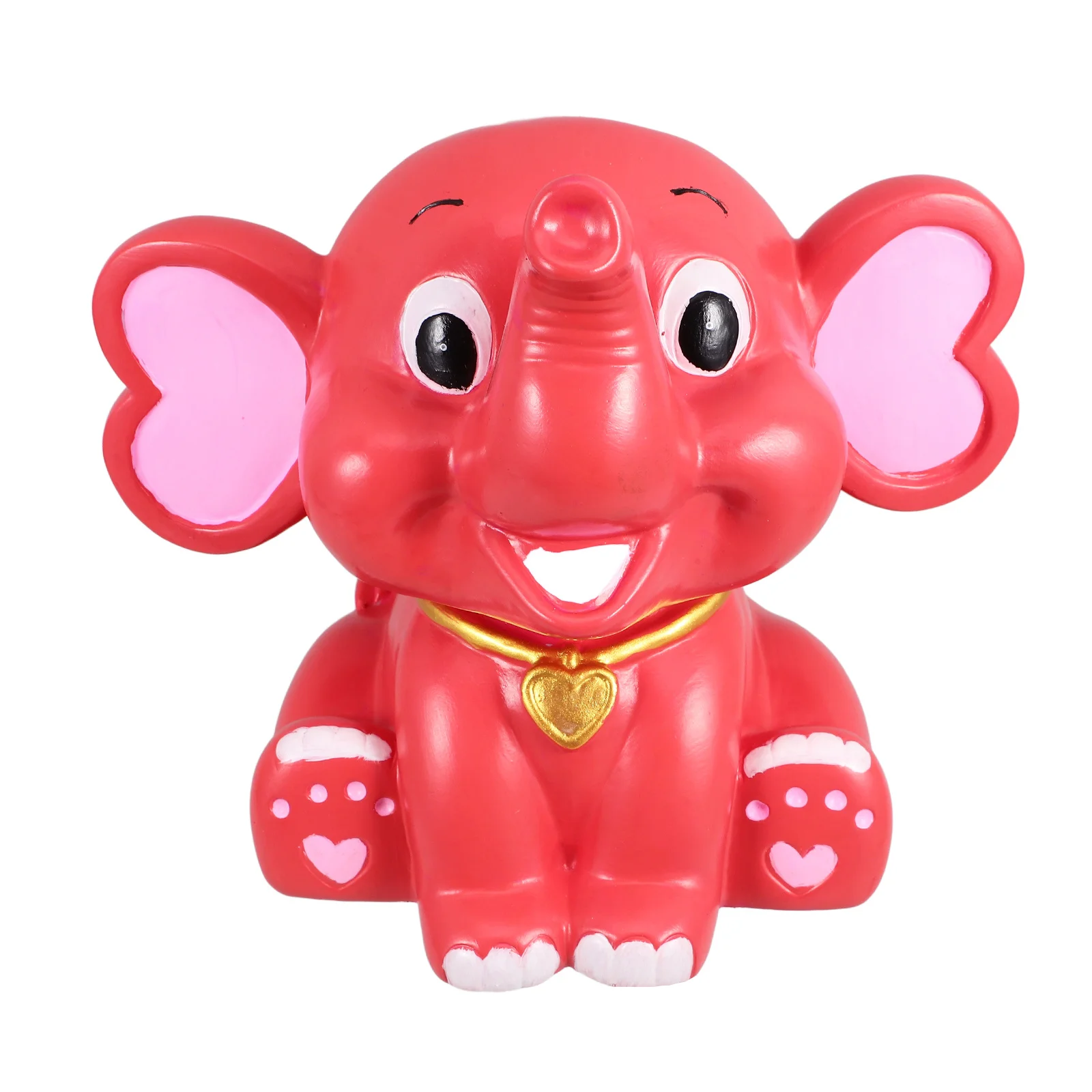 الفيل شكل الكرتون أصبع البنك شاتيربروف آمنة عملة حامل الاطفال توفير المال جرة سطح المكتب ديكور حصالة على شكل حيوان آمنة #6