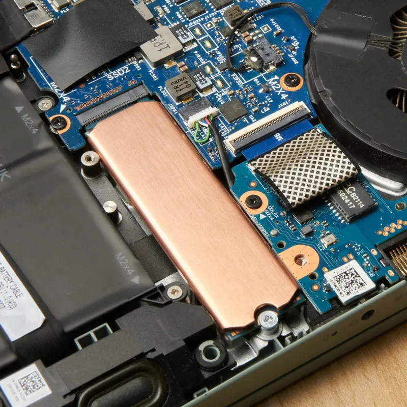 Solid State Disk Cooler Copper Lightweight Hard Disk Heat Sink 0.5mm 401W Antioxidant Set  for M.2 2242 2280 NVMe SSD