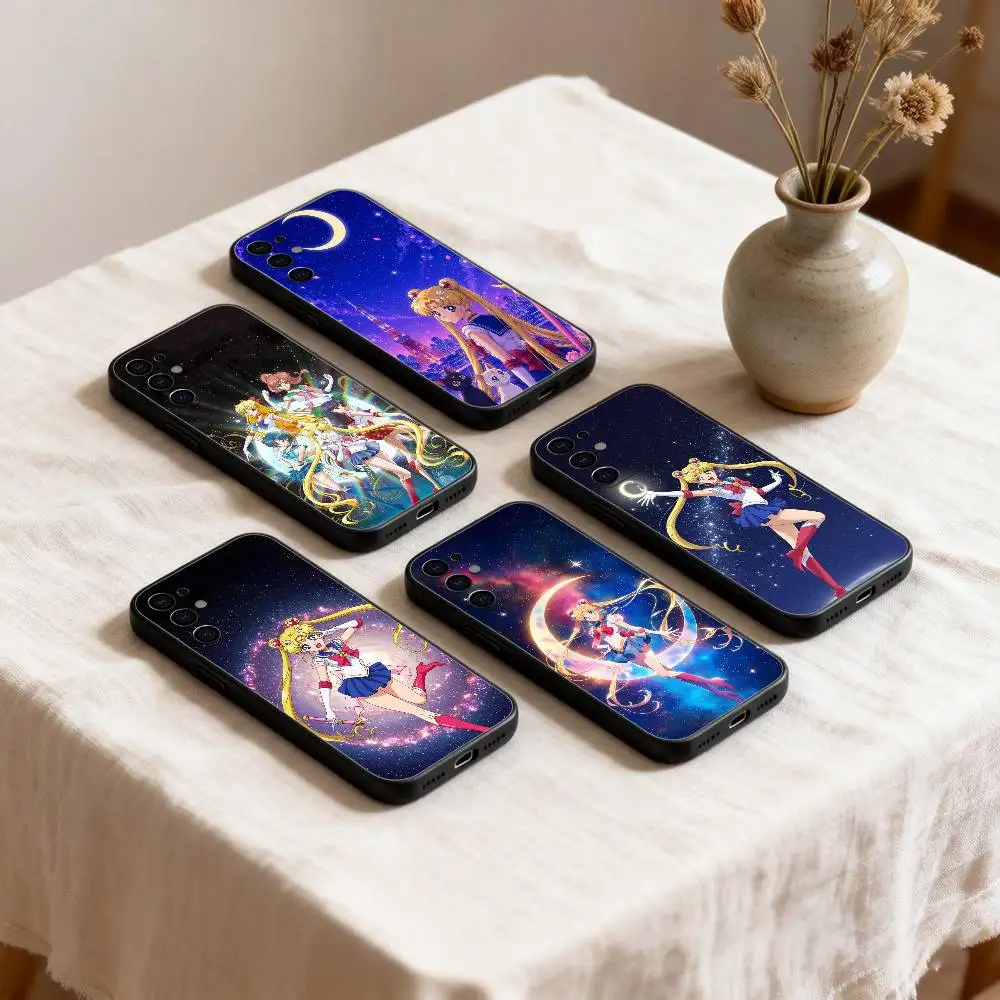 Sailor Moon-S Classic Animation  Phone Case For Samsung S26,25,24,23,22,21,20,30,Ultra,Plus,Fe,Lite Black Shell