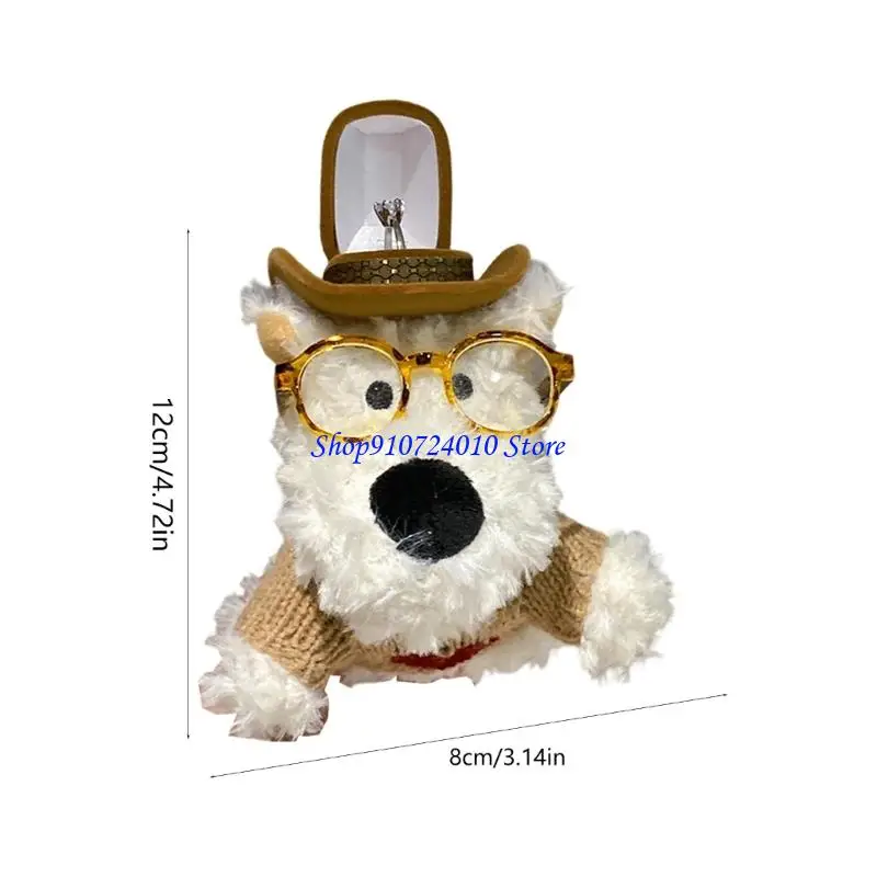 ของเล่นยัดไส้สัตว์จำลองสมจริง 77HD พร้อมการออกแบบล้างทำความสะอาดได้และช่องใส่เครื่องประดับหมวกคาวบอย